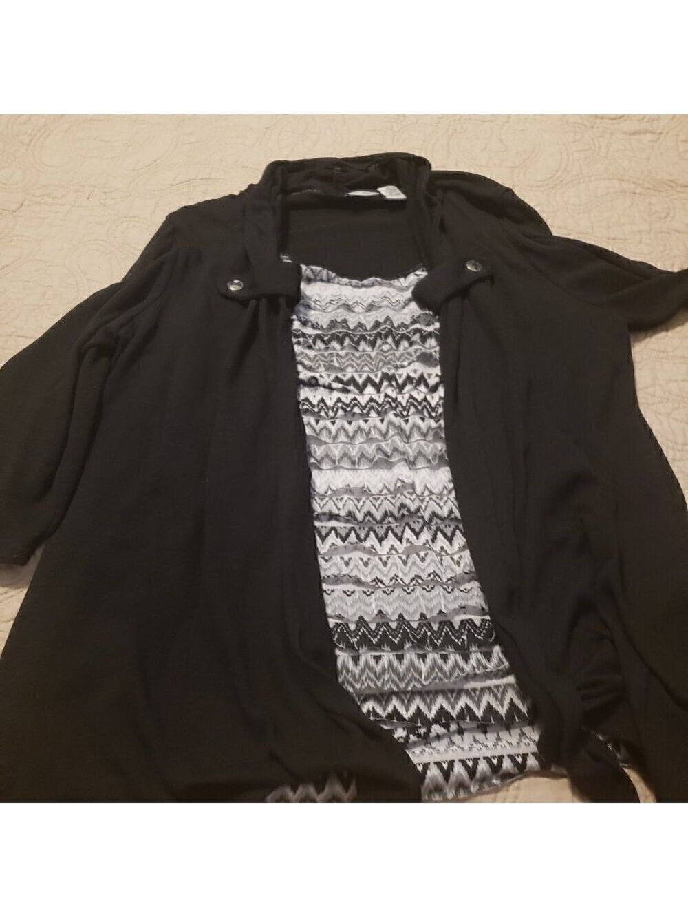 Kim Rogers Two for One 3/4 Sleeve Jacket/Top
